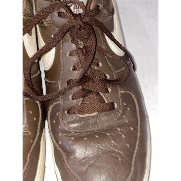 Nike AIR FORCE 1'07 MEN'S LX CACAO PLAID CASUAL BROWN IVORY DV0791-200 SIZE 10.5 - Picture 15 of 16